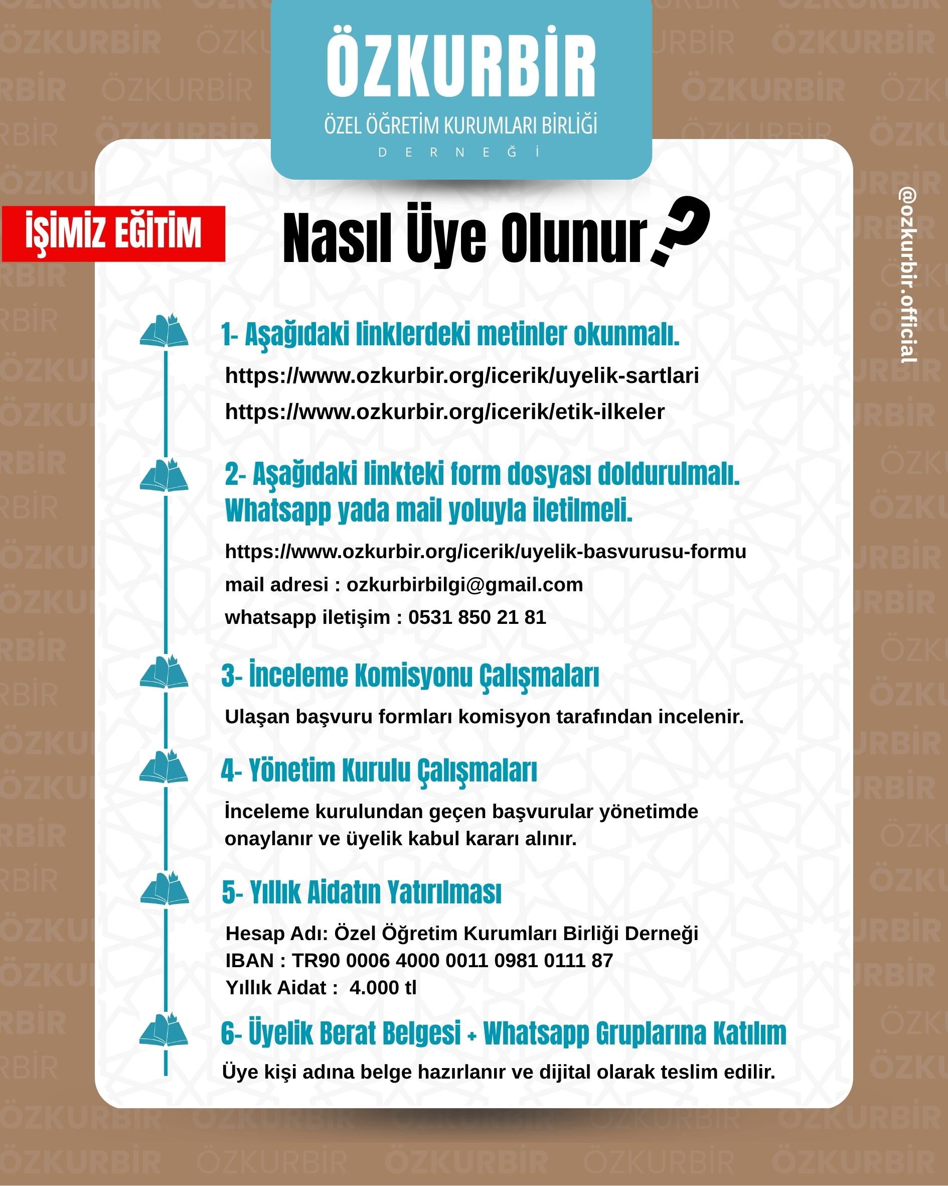 nasıl &uuml;ye olunur